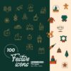 100 icônes festives