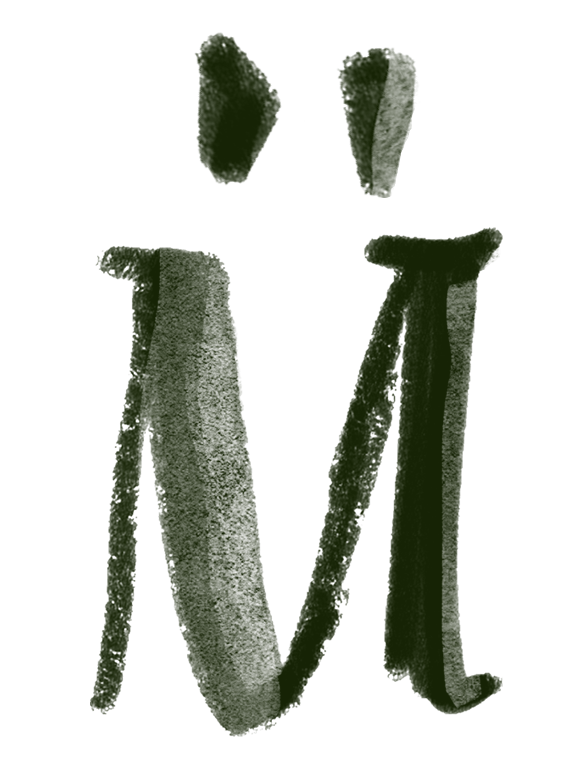 Logo Maëliss Font : graphiste et illustratrice à Aurillac ( Cantal ) Designer graphique