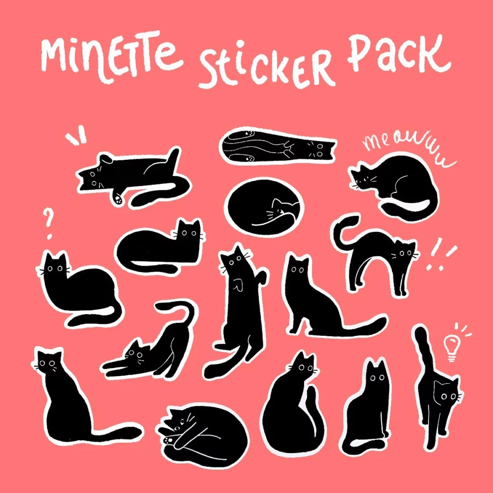 Lot de Stickers Minette