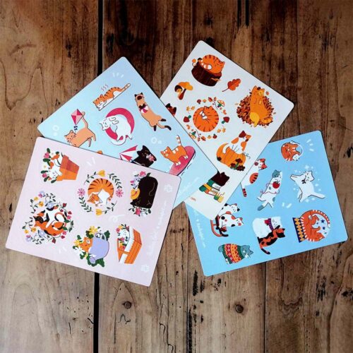 Planches de stickers Quatre Saisons
