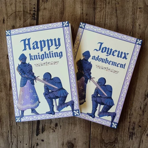 Joyeux adoubement | Carte A6